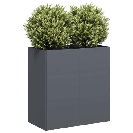 vidaXL növénytartó antracitszürke 80x40x80 cm hidegen hengerelt acél