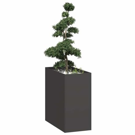 vidaXL ültetvény fekete 40x80x80 cm acél