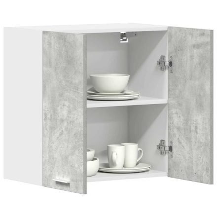 vidaXL betonszürke szerelt fa konyhai fali szekrény 60x31x60 cm