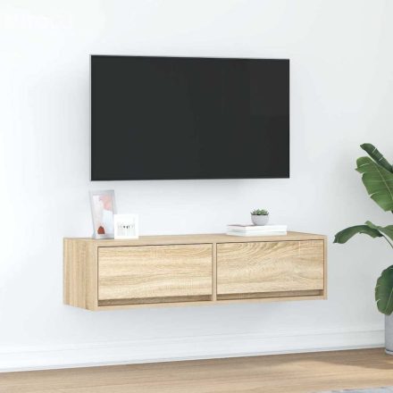 vidaXL TV Szekrény Sonoma Tölgy 100x31x25,5 cm Mérnöki Fa