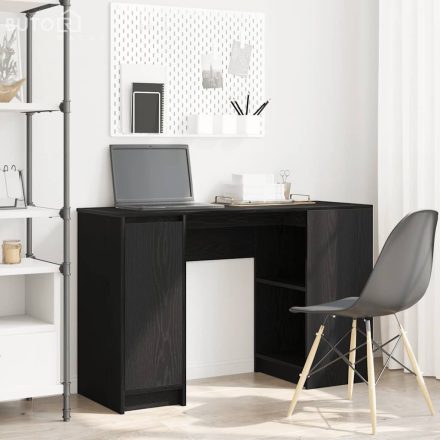 vidaXL fekete tölgy forgácslap íróasztal 120x42x76 cm