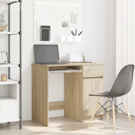 vidaXL sonomatölgy színű forgácslap íróasztal 86x49x76 cm