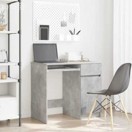 vidaXL betonszürke forgácslap íróasztal 86x49x76 cm