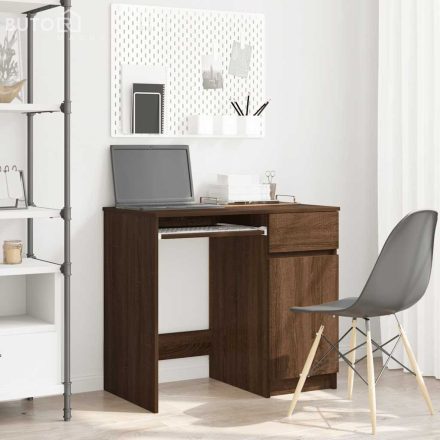 vidaXL barna tölgy színű szerelt fa íróasztal 86x49x76 cm