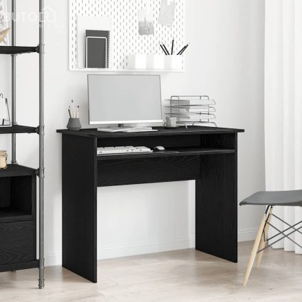 vidaXL fekete tölgy színű szerelt fa íróasztal 90 x 50 x 74 cm