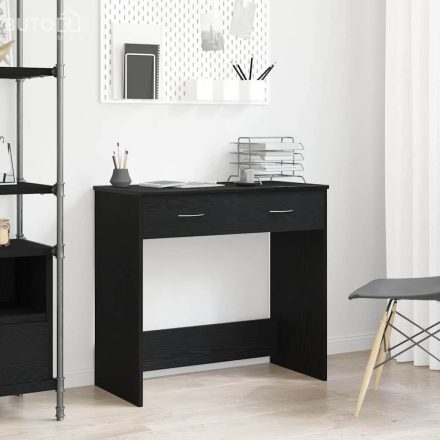 vidaXL Asztal Fekete Tölgy 80x40x75 cm Mérnöki Fa