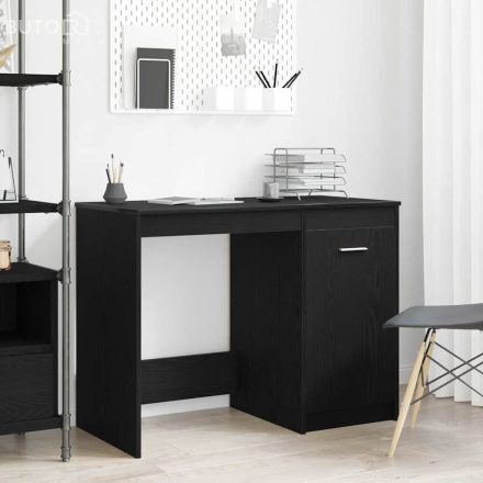 vidaXL Asztal Fekete Tölgy 100x50x76 cm Szerelt fa