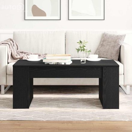 vidaXL Dohányzóasztal Musta tammi 102 x 55 x 42 cm Faanyag