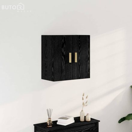 vidaXL Fekete Áfonyás Fali Szekrény - 60x30x60 cm, Műszálas Fából Készült