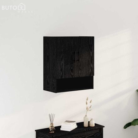 vidaXL Fali Szekrény Fekete Tölgy 60x31x70 cm Mérnöki Fa