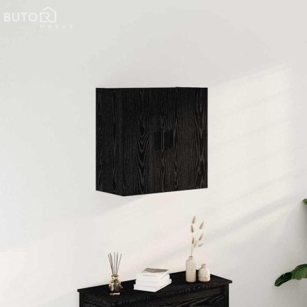 vidaXL Fali Szekrény Fekete tölgy 60x31x60 cm Forgácslap