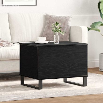 vidaXL Dohányzóasztal Musta tammi 60 x 44,5 x 45 cm Faanyag