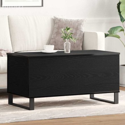 vidaXL Dohányzóasztal Musta tammi 90 x 44.5 x 45 cm Faanyag