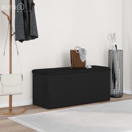 vidaXL Tárolópad Fekete Tölgy 100x40x45 cm Mérnöki Fa