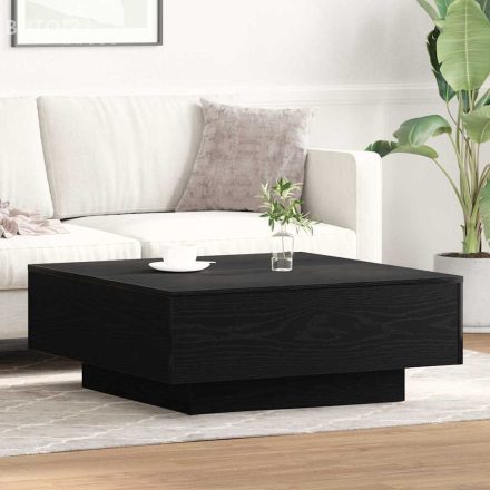 vidaXL Dohányzóasztal Musta tammi 80 x 80 x 31 cm Faanyag