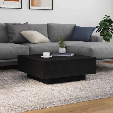 vidaXL Dohányzóasztal Musta tammi 80 x 80 x 31 cm Faanyag