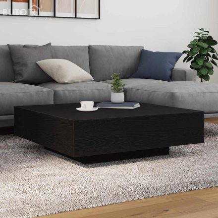 vidaXL Dohányzóasztal Musta tammi 100 x 100 x 31 cm Faanyag