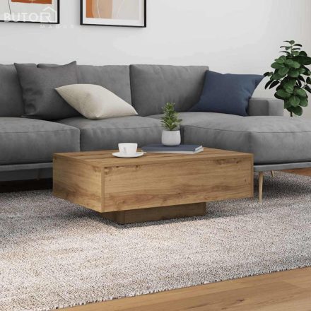 vidaXL Dohányzóasztal kézműves tölgy 85 x 55 x 31 cm Faanyag