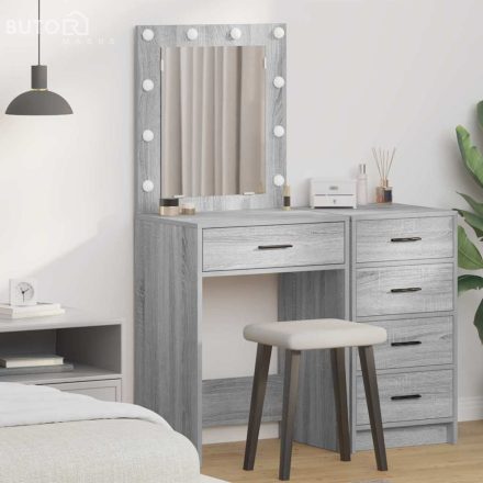 vidaXL Sminkasztal fiókkal Szürke Sonoma 50 x 41 x 135 cm Faanyag