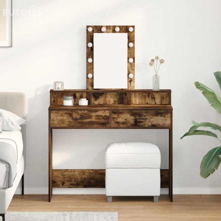 vidaXL Öltözködőasztal fiókkal Barna 100 x 41 x 140 cm Faanyag