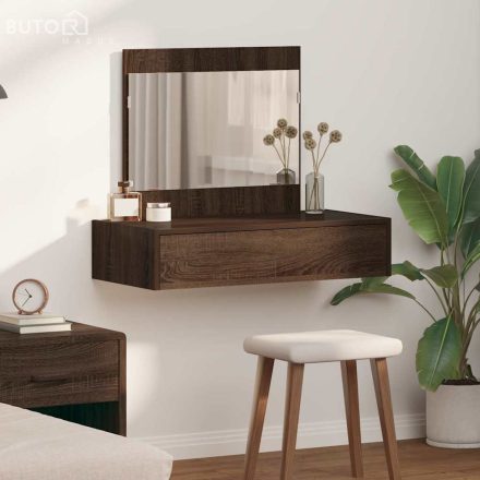 vidaXL Öltözködőasztal fiókkal tárolóval Barna 83 x 40 x 70 cm Faanyag