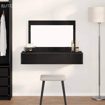 vidaXL Öltözködőasztal fiókkal Fekete 100 x 40 x 70 cm Faanyag