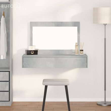 vidaXL Öltözködőasztal fiókkal Szürke 100 x 40 x 70 cm Faanyag