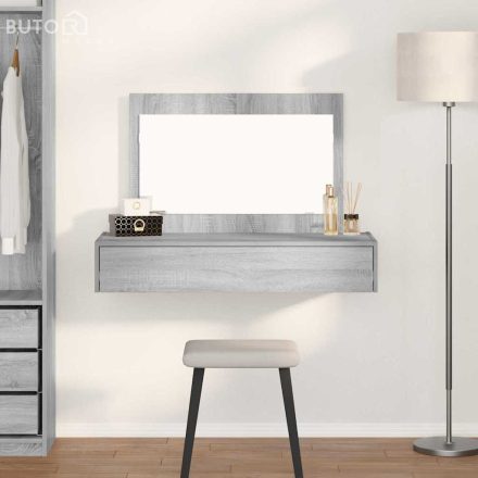 vidaXL Öltözködőasztal fiókkal Szürke 100 x 40 x 70 cm Faanyag
