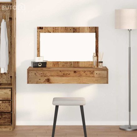vidaXL Öltözködőasztal fiókkal tükörrel Barna 100 x 40 x 70 cm Faanyag