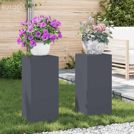 vidaXL Növényállványok 2 pcs Antracit 24 x 24 x 55 cm Acél