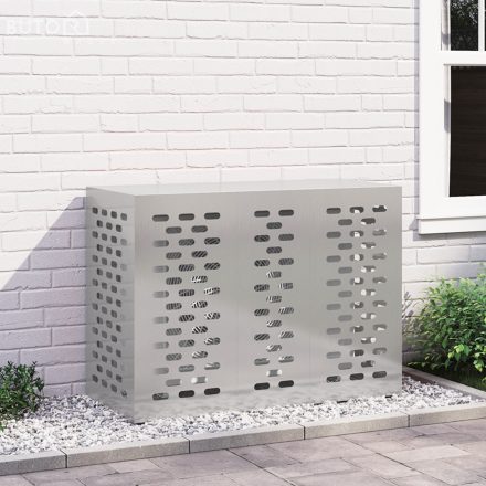 vidaXL Légkondicionáló Borító 110x50x80 cm Rozsdamentes acél