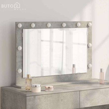 vidaXL pipere tükör Beton szürke Üveg 80 x 55 x 18 cm Tükör