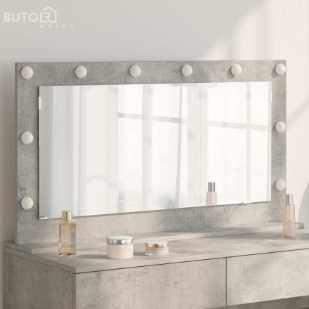 vidaXL pipere tükör Beton szürke 100 x 55 x 18 cm Tükör Pipere tükör