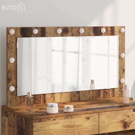 vidaXL Pipere Tükör Régi Fa Fa és Üveg 100 x 55 x 18 cm Tükör