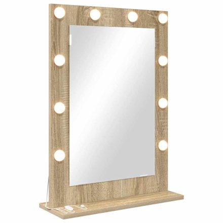 vidaXL piperetükör Sonoma tölgy MDF, Üveg 70 x 50 x 18 cm Tükör