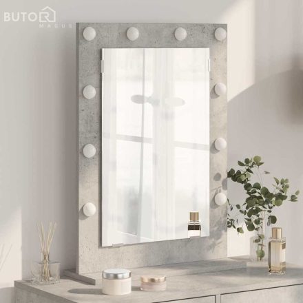 vidaXL pipere tükör Beton szürke Beton 70 x 50 x 18 cm Tükör