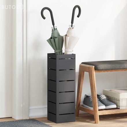 vidaXL Napernyő Állvány Fekete 15.5 x 15.5 x 49 cm Acél