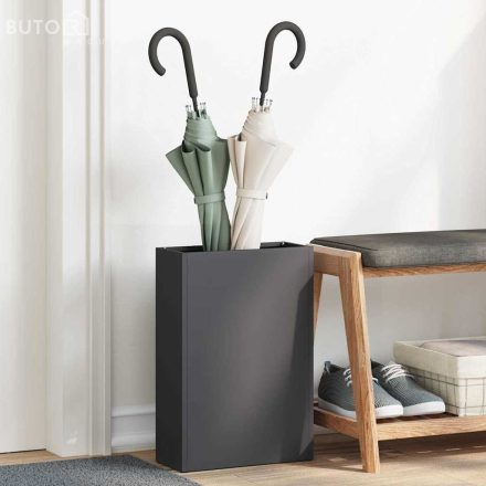 vidaXL Napernyő Állvány tárolóval Fekete 28 x 12 x 41 cm Acél