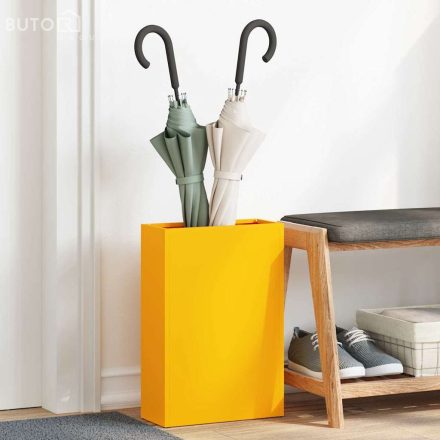 vidaXL Napernyő Állvány tárolóval mustársárga 28 x 12 x 41 cm Acél