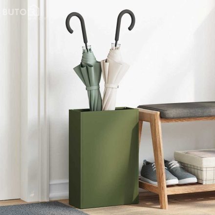 vidaXL Napernyő Állvány tárolóval Oliva zöld 28 x 12 x 41 cm Acél