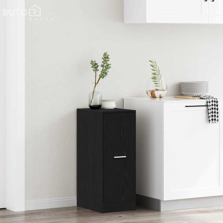 vidaXL Patikás szekrény Fekete tölgy 40x41x77,5 cm Műanyag fa
