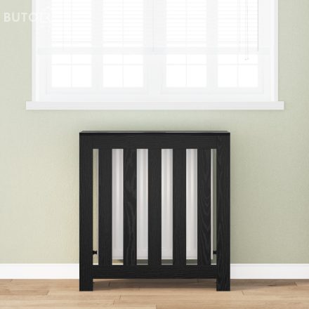 vidaXL Radiátor fedél Fekete tölgy 78x20x82 cm Mérnöki fa