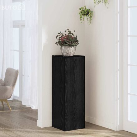 vidaXL Növényállvány Fekete Tölgy 33x33x100 cm