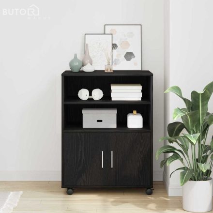 vidaXL Mobiliákról Szó A Fekete Tölgy 60x48x81 cm Mérnöki Fa