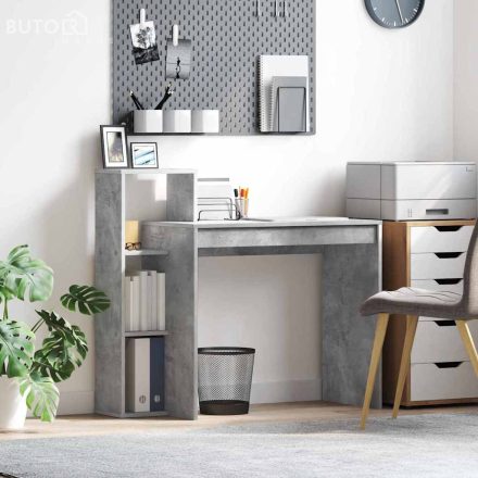 vidaXL Íróasztal Betonhatású szürke Betonhatású laminált, mérnöki fa