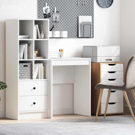 vidaXL Minimalista íróasztal Fehér Forgácslap 60 x 40 x 76 cm Tartós