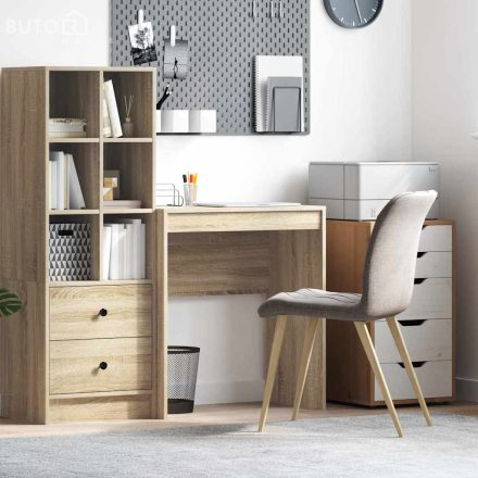 vidaXL Íróasztal Sonoma tölgy Szerelt fa 70 x 40 x 76 cm Strapabíró