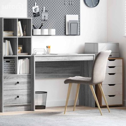 vidaXL Számítógépasztal Szürke sonoma MDF 100 x 40 x 76 cm Egyszerű