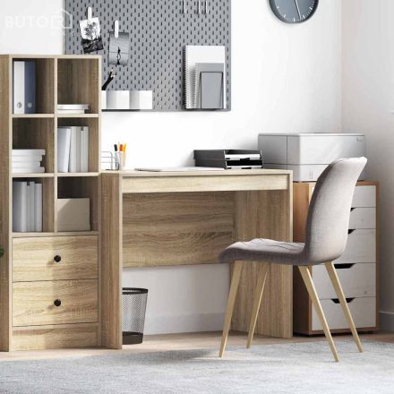 vidaXL Íróasztal Sonoma tölgy Forgácslap 90 x 50 x 76 cm Egyszerű