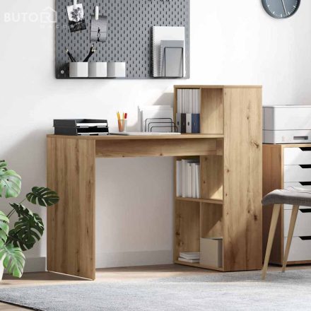 vidaXL Íróasztal Artisan tölgy Forgácslap Közepes Íróasztal